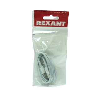 Кабель USB для iphone 5/6/7 1м белый Rexant